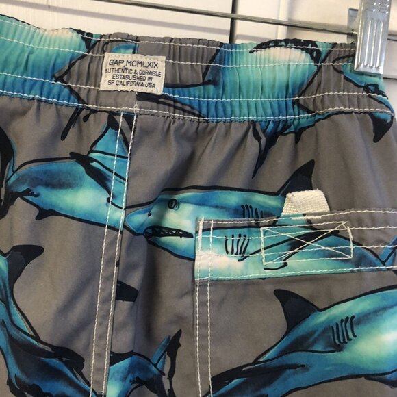 Gap Size 8 Grey Shark Swim Trunks - Picture 5 of 8